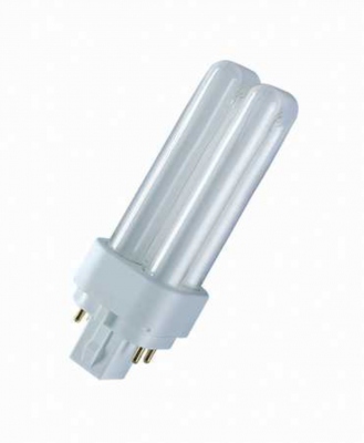 Ampoule Fluocompacte - Osram Dulux D/E - 10 Watts - G24Q1 - 3000K