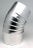 Coude 45� - En Aluminium - Diam�tre 125 mm - Ten 394125