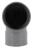 Coude PVC - Femelle / Femelle - 87�30 - Simple - Diam�tre 100 mm - Nicoll UCT88