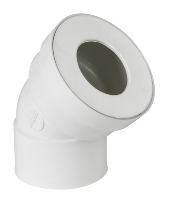 Pipe coud�e pour WC - Courte - Diam�tre 100 mm - Femelle - Nicoll CW433F