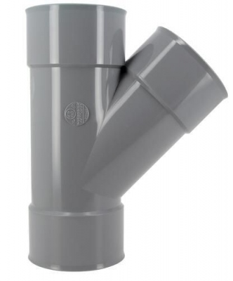 Culotte PVC - Femelle / Femelle - 45� - Diam�tre 100 mm - Nicoll UBT144