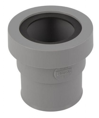 Manchette adaptation PVC - Femelle - Diam�tre 50 mm - Pour sortie siphon - Nicoll MAJ2J