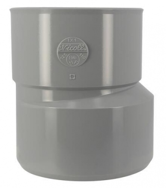 R�duction PVC - M�le / Femelle - Ext�rieure - Excentr�e - Diam�tre 125/110 mm - Nicoll UIX1