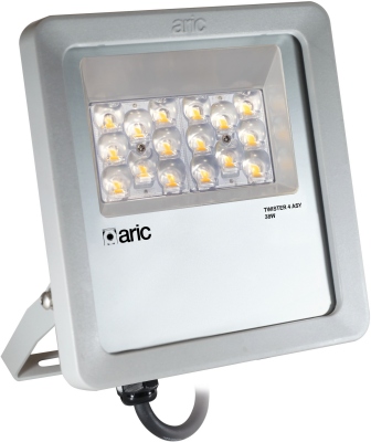 Projecteur � LED - Aric Twister 4 - 38W - 3000K - Asym�trique - Gris - Aric 51696