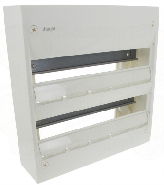 Coffret Hager Gamma 2 x 18 modules � poser en saillie
