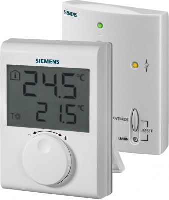 Thermostat ambiance - Grand �crand LCD - Kit RF - Siemens RDH100RF/SET
