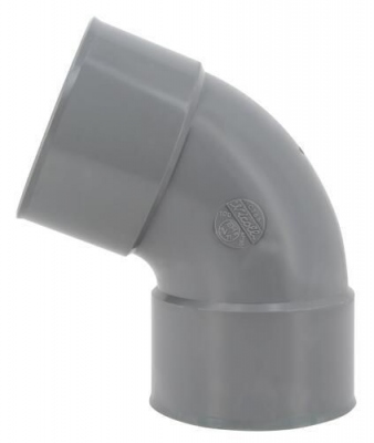 Coude PVC - Femelle / Femelle - 67�30 - Diam�tre 100 mm - Nicoll UCT66