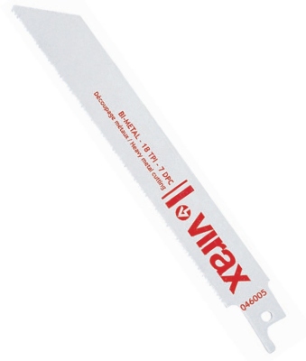 Lame de scie - 14 dents - HSS bi m�tal - Pour scie sabre - Lot de 5 - Virax 046004