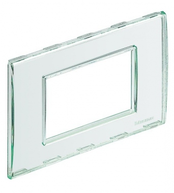 Plaque 3 modules Bticino Living Light personnalisable