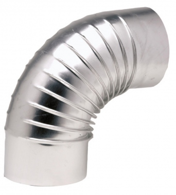Coude 90� - En Aluminium - Diam�tre 111 mm - Ten 392111