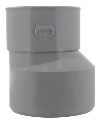 R�duction PVC - M�le / Femelle - Ext�rieure - Excentr�e - Diam�tre 125/100 mm - Nicoll UIX2