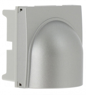 Sortie de c�ble modulaire 45x45mm Hager Systo titane