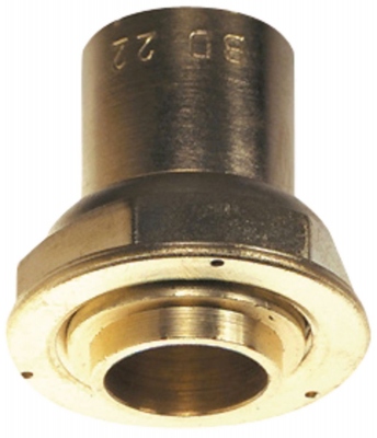 Raccord gaz - Droit - 2 pi�ces � joint plat - Compteur � oreille - BD2309CU - �crou 6/20 - A braser - 22 DN