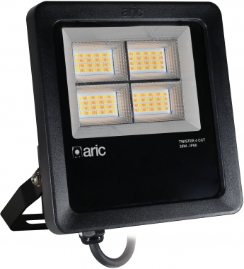 Projecteur � LED - Aric Twister 4 - 38W - CCT - Noir - Aric 51687