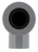 Coude PVC - Femelle / Femelle - 87�30 - Diam�tre 32 mm - A joint - Nicoll UCF88J