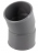 Coude PVC - Femelle / Femelle - 20� - Diam�tre 50 mm - Nicoll UCJ22