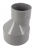 R�duction PVC - M�le / Femelle - Ext�rieure - Excentr�e - Diam�tre 125/80 mm - Nicoll UIX4