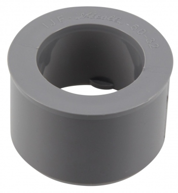 R�duction PVC - M�le / Femelle - Incorpor�e - Diam�tre 50/32 mm - Gris - Nicoll UIJF