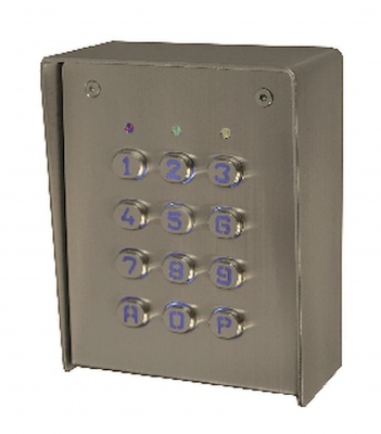 Clavier Autonome Sécurité, Boîtier Métal, 2 Relais Inverseurs, 60 Codes, Acie Securite