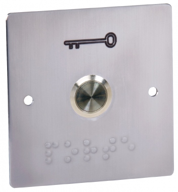 Bouton poussoir de sortie - R�sistant au vandalisme - En inox - Aiphone BP60