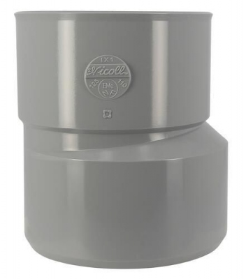R�duction PVC - M�le / Femelle - Ext�rieure - Excentr�e - Diam�tre 125/110 mm - Nicoll UIX1