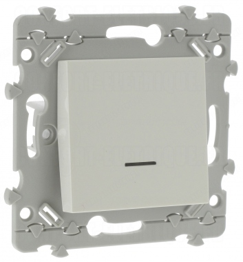 Bouton poussoir � voyant 10 amp�res Hager Essensya
