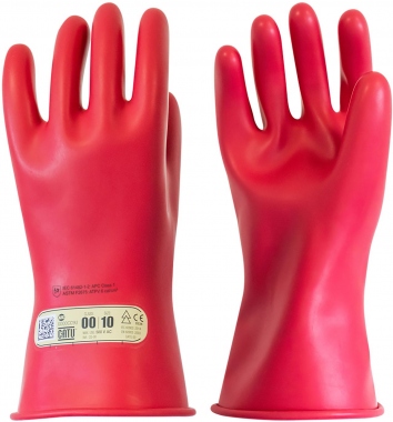 Gants isolants courts - IEC - Classe 00 - T09 - Rouge - 28 Cm - Catu CG-00-09-R-28