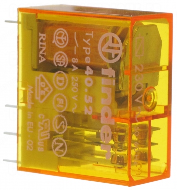 Relais miniature 230 volts 2 contacts 8 amp�res
