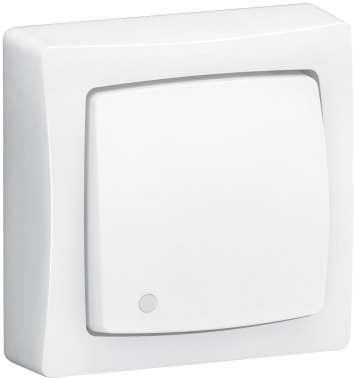 Va et vient ou bouton poussoir - Lumineux - Complet - Blanc - Legrand 086017L