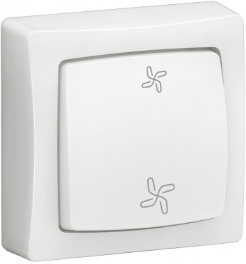 Va et vient - Commande ventilation - Complet - Blanc - Legrand 086016L