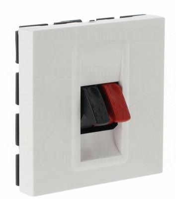 Prise haut-parleurs 2 modules Legrand Mosaic
