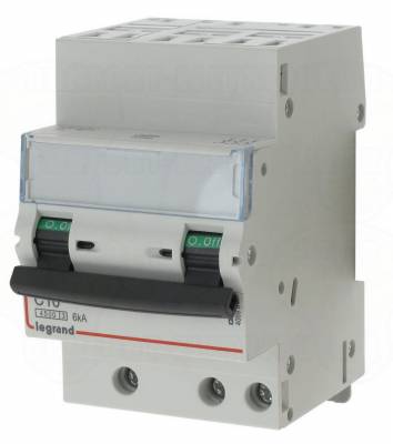 Disjoncteur 16A 6kA courbe C triphas� Legrand DX3 Auto - Vis