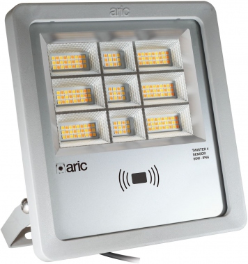 Projecteur � LED - Aric Twister 4 - 60W - 3CCT - Gris - D�tecteur Aric 51692