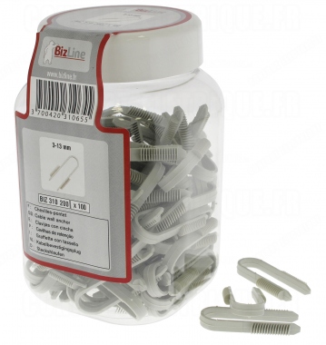 Cheville pontet pour cable ou gaine de 3 � 13 mm
