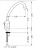 M�langeur de lavabo - Porcher ULYSSE - Bec tube orientable et tirette - Chrom� - Porcher D1603AA
