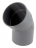 Coude PVC - M�le / Femelle - 45� - Diam�tre 100 mm - Nicoll UCT4