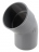 Coude PVC - M�le / Femelle - 45� - Diam�tre 80 mm - Nicoll UCR4