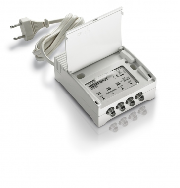 Amplificateur intrieur fixe - 1 entre - 2 sorties - VHF+UHF - 15 Db - Fracarro AFI121T