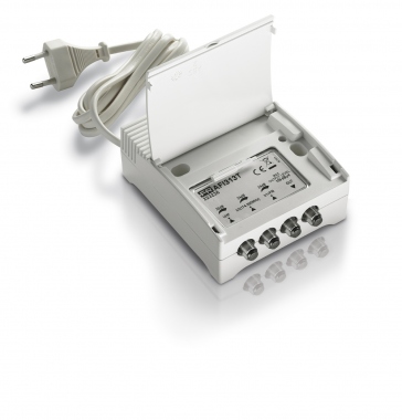 Amplificateur int�rieur fixe - 1 entr�e - 2 sorties - VHF+UHF - 15 Db - Fracarro AFI121T