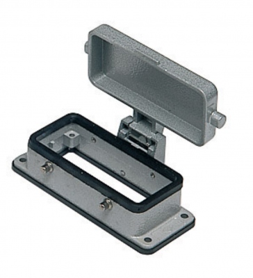 Embase Encastr�e - 4 Pivots - Avec couvercle - Gabarit 77.27 - ILME CHI16CS
