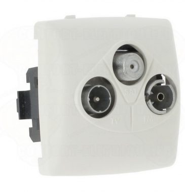 Prise TV-FM-SAT composable saillie
