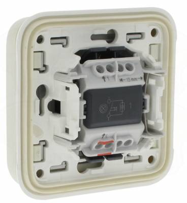BOUTON POUSSOIR PLEXO ancien modèle Legrand 91827 avec voyant inclus