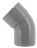 Coude PVC - M�le / Femelle - 45� - Diam�tre 80 mm - Nicoll UCR4