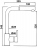 Mitigeur �vier - Alterna Design - Bec pivotant - Douchette extractable - Noir - Alterna 6867637