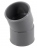 Coude PVC - Femelle / Femelle - 20� - Diam�tre 40 mm - Nicoll UCH22