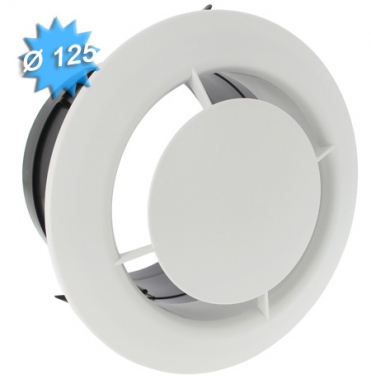 Bouche extraction fixe en plastique diam�tre 125mm s�rie bocp