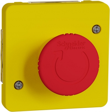 Arret urgence - 1/4 de tour - Composable - Mureva Styl - Schneider electric MUR35053