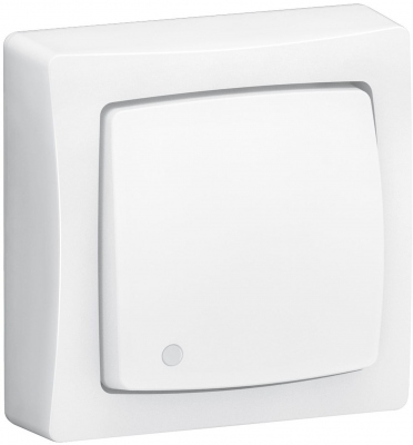 Va et vient ou bouton poussoir - Lumineux - Complet - Blanc - Legrand 086017L