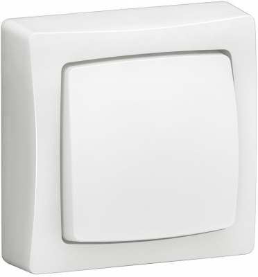 Va et vient ou bouton poussoir - Complet - Blanc - Legrand 086001L
