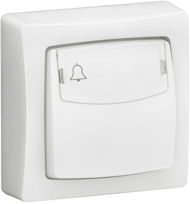 Bouton poussoir - Porte �tiquette - Complet - Blanc - Legrand 086009L